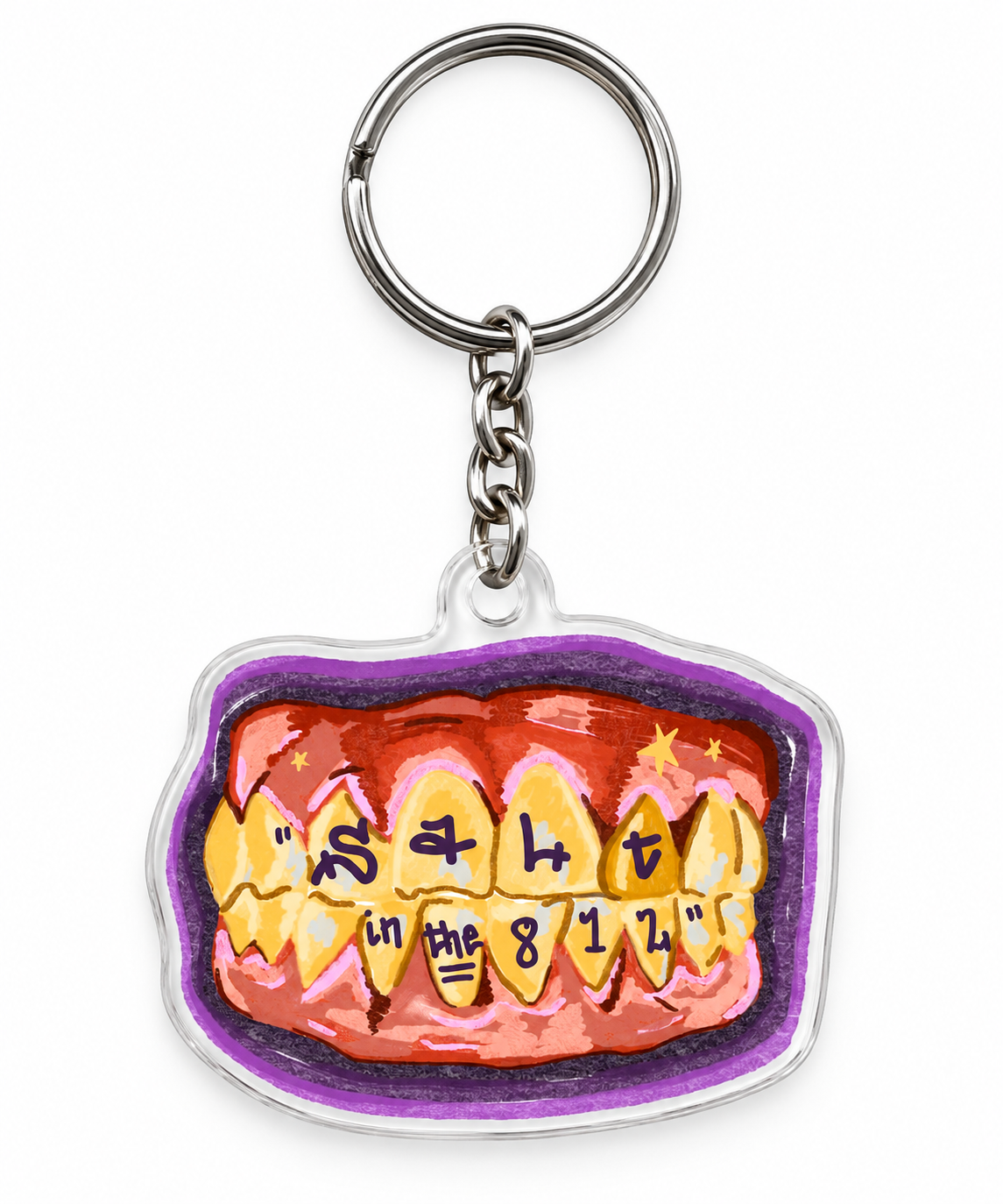 Bite of Salt Acrylic Keychain