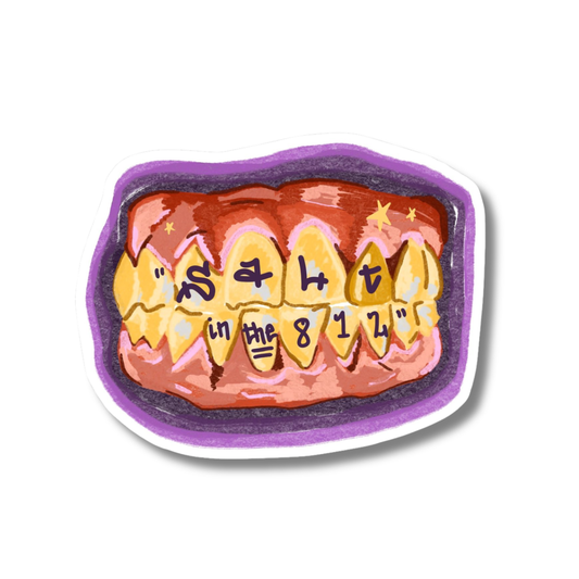 Salt Teeth Sticker
